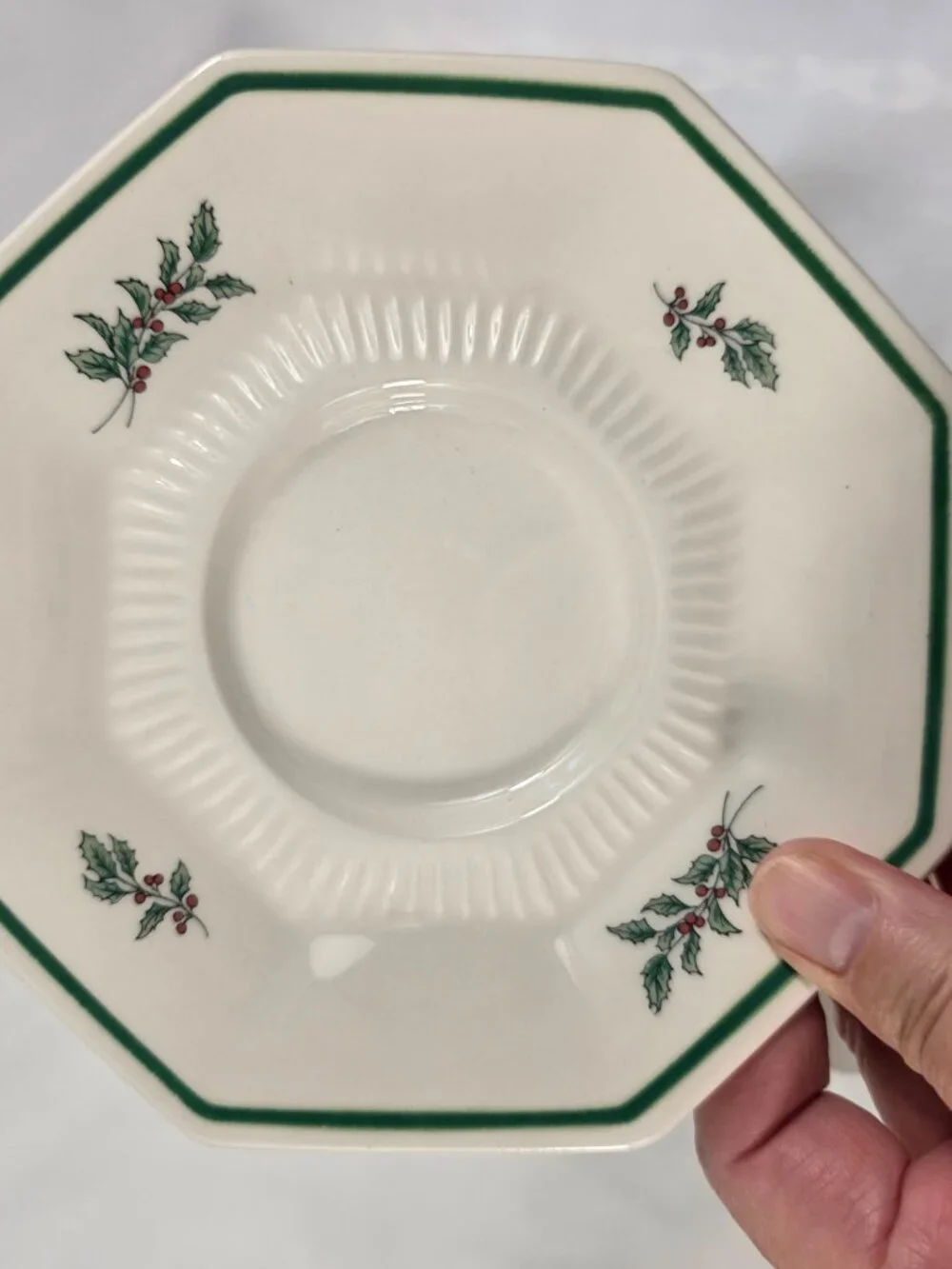 TWO Nikko Christmastime Cup & Saucer Sets White Decorated Christmas Tree